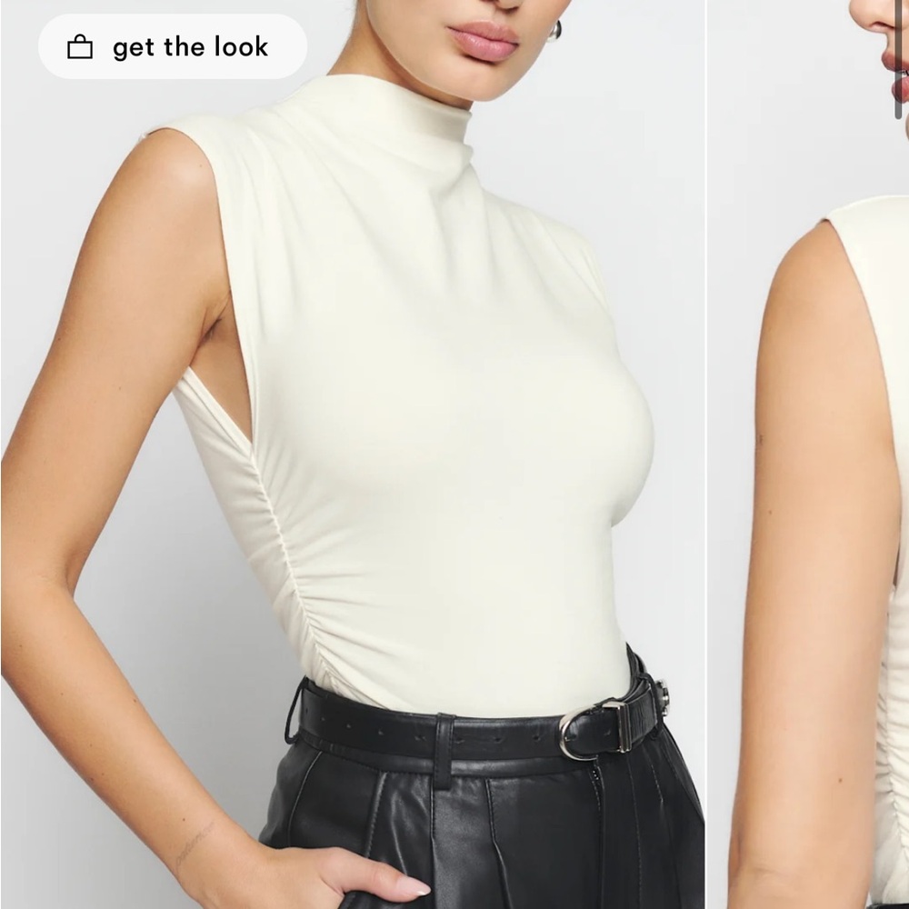 Reformation lindy mock neck top